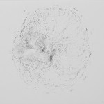 "Si peu de zones étanches", (série). Encre de chine sur papier ivoire. 21 x 29,7 cm. 18 novembre 2019