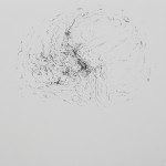 "Si peu de zones étanches" 'série). Encre de chine sur papier ivoire. 21 x 29,7 cm. 19 mai 2020